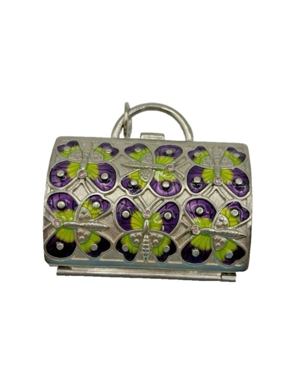 Judith Leiber for Neiman Marcus Butterfly Miniature Handbag Trinket Box